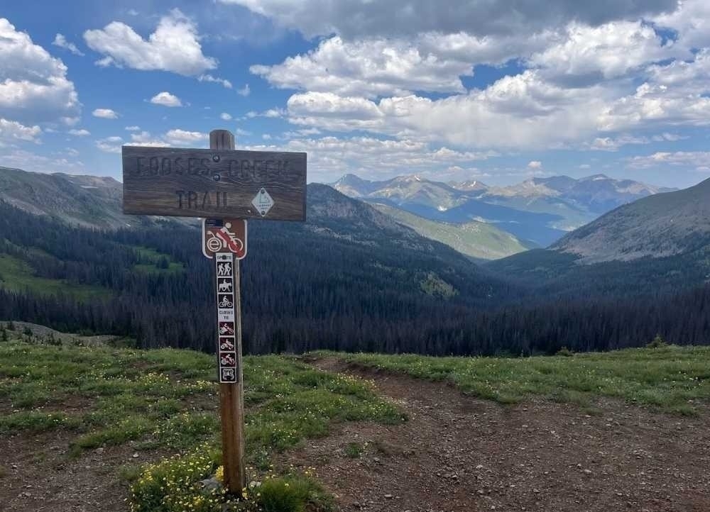 Fooses Creek Sign on The Colorado Trail